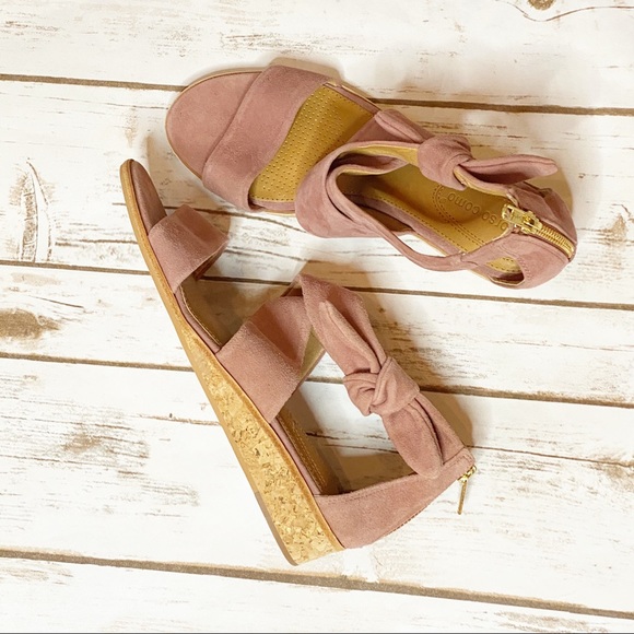Corso Como Shoes - Corso Como Rasque Suede Old Rose sandals - 7